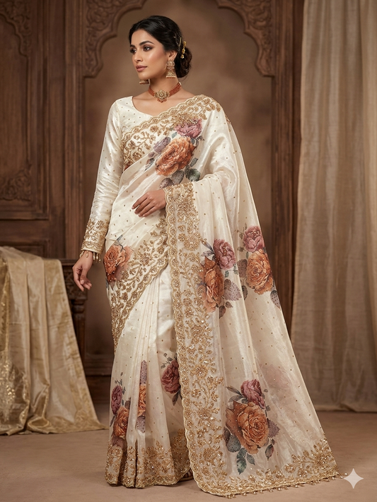 Radiance in Ivory and Gold