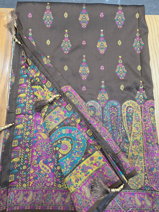 KHAANI SILK - Chocolate brown