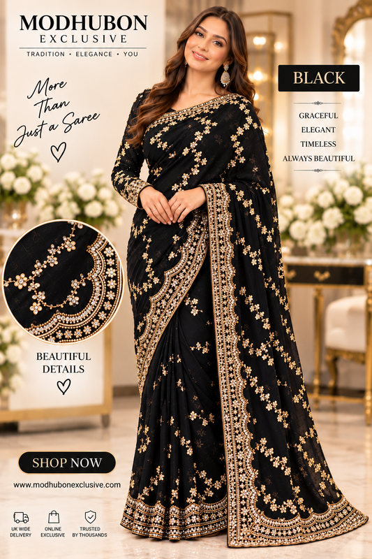 BLACK VIRAL WITH GOLD WORK
