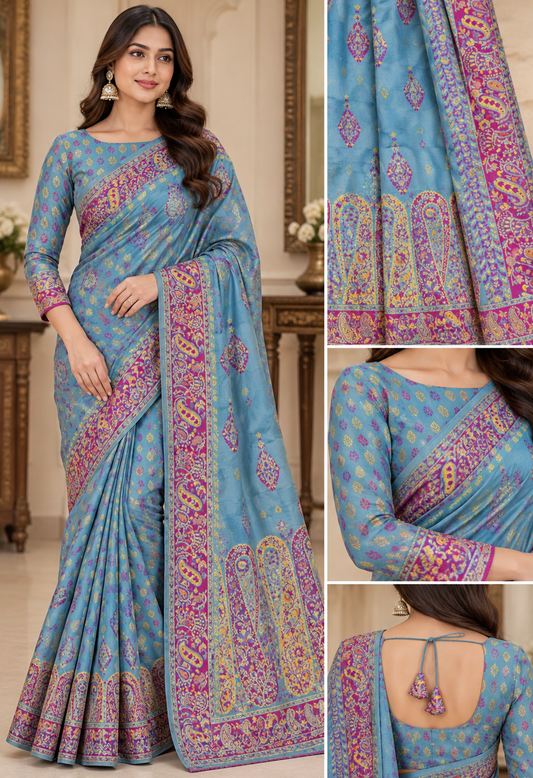 KHAANI SILK - BLUE