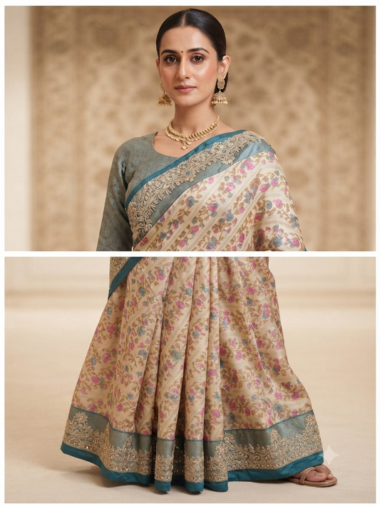 KHAANI SILK - TEAL
